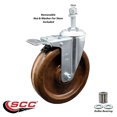 thumbnail image 2 of 5 Inch High Temp Phenolic Swivel 10mm Stem Caster with Total Lock Brake SCC, 2 of 2