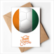 thumbnail image 1 of 7 'Ivoire national flag World Cup Nota en blanco del sobre de la tarjeta de agradecimiento, 1 of 4