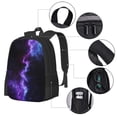 thumbnail image 2 of Easygdp Purple And Blue Nebula Mochila de Gran Capacidad Minimalista Ideal para Escuela, Viajes y Uso Diario, 2 of 6