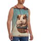 thumbnail image 2 of Balery Hot Air Balloon Guinea Pig Camisetas sin mangas para hombre, absorbe la humedad y protege contra el mal olor.-Small, 2 of 7
