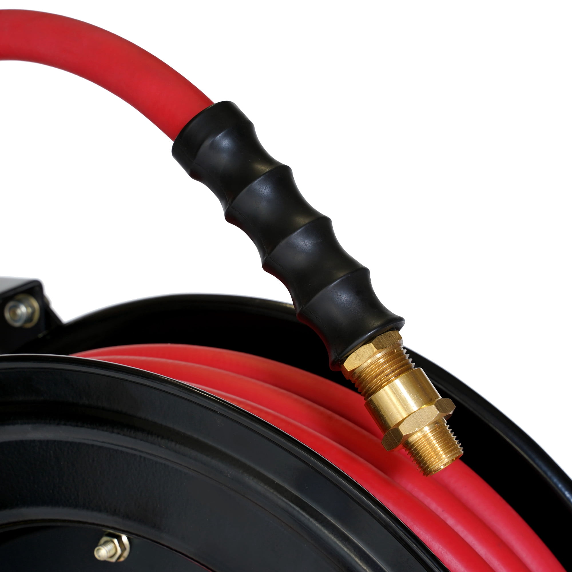 STEELMAN 96839-IND Enclosed Spring Pneumatic Hose Reel with 50-Foot 1/2-Inch ID Hose