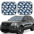 thumbnail image 6 of Kdxio Shark Print 2-Piece Sun Shade Front Windshield - Foldable Car Front Window Sunshades For Most Sedans Suv Truck, 6 of 6