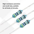 thumbnail image 3 of Uxcell 100pcs 47 Ohm Resistor, 1/4W (0.25W) Metal Film Fixed Resistor, Tolerance ±1% Resistors, ROHS Certificated, 3 of 6