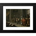 thumbnail image 2 of Cornelis Saftleven 18x14 Black Modern Framed Museum Art Print Titled - ‘Who Sues for a Cow’ (1629), 2 of 5
