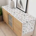 thumbnail image 4 of Brown Leaves Herbs Table Runner - 60 Inch Long, Kitchen Dining Table Runner Dresser Scarves, Botanical Pastoral Leaf Country Farmhouse Decor for Coffee Tables Wedding Party Banquet, 4 of 8