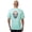 AQUA HAZE/FISHERMAN, variant on Fish N Vibe Men's Short Sleeve Fishing Performance Outdoor Graphic T-Shirt, size S-3XL