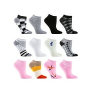 Gallery Seven Female Multicolor Fashion Ankle Socks - 12 Pack