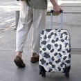 thumbnail image 3 of Blue and Dark Blue Leopard Pattern Luggage Cover Fashion Suitcase Cover Baggage Covers Fit 25-28 Inch Luggage (Go Travel), 3 of 5
