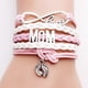 thumbnail image 2 of Pulsera tejida europea y americana, pulsera con colgante de amor, pulsera personalizada para hombres y mujeres, regalo para parejas, pulsera de temperamento de moda, joyería, 2 of 6