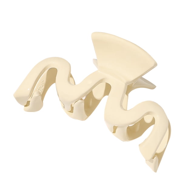 Pinces à Cheveux pour Filles Couleur Unie Acrylique Forme Ondulée Accessoires Cheveux Requin pour Filles Multicolore