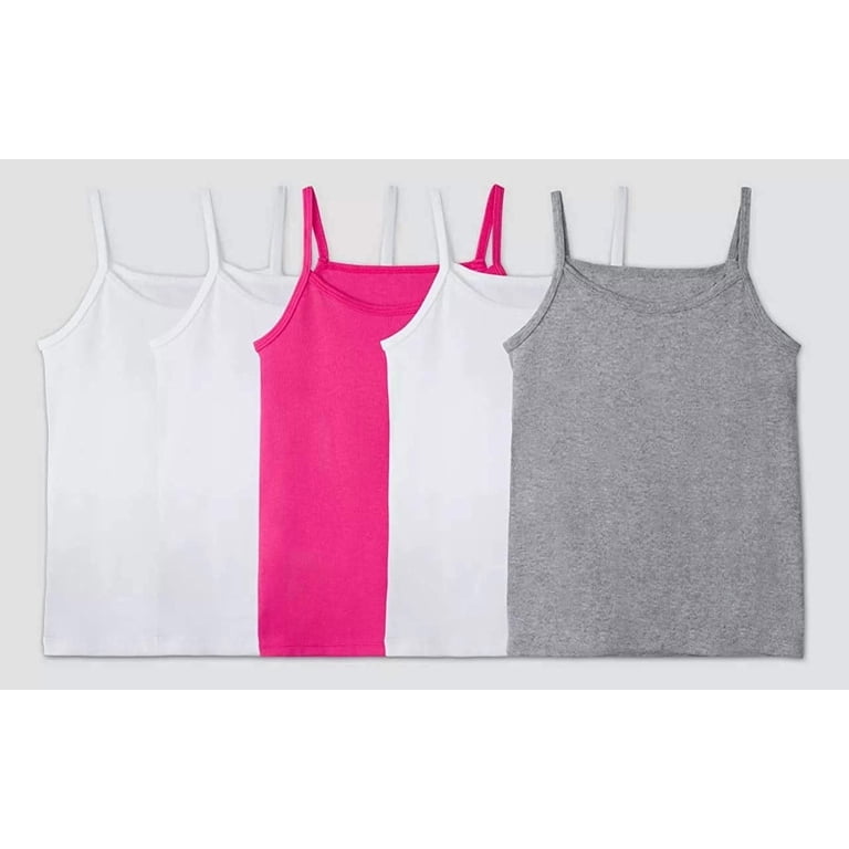 Fruit of the Loom Girls' Camis 10pk Assorted Camisole Tanks