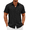 Black, variant on COOFANDY Beach Shirts for Men Linen Button Down Shirts Lightweight Summer Vacation Shirt