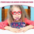 thumbnail image 4 of MasteelfCA Creative Portable Glasses Case Children Leather Eyeglasses Storage Box with Double Handle, 4 of 9