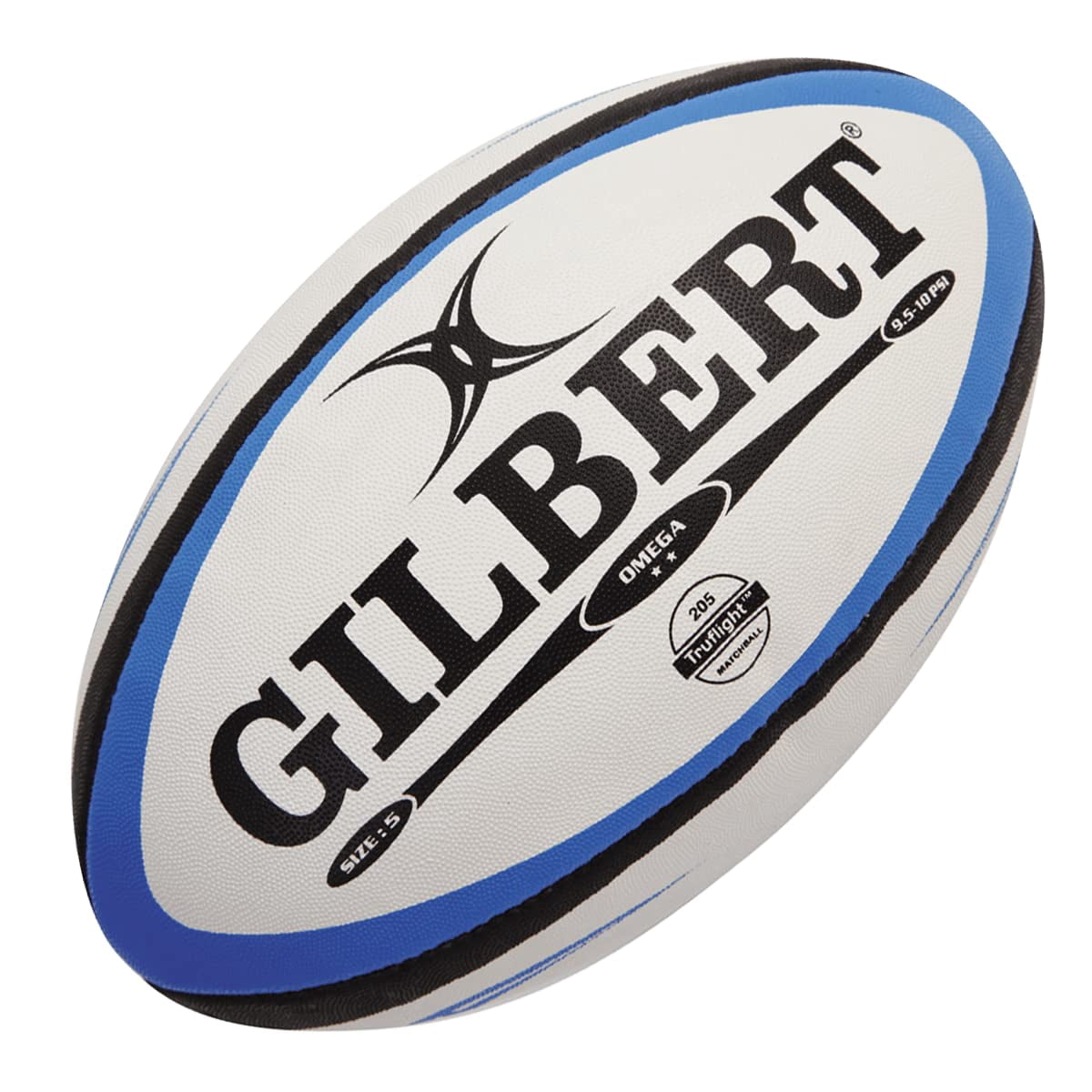 Balón de rugby Gilbert Omega Match (negro/real tamaño 5) | Walmart en línea