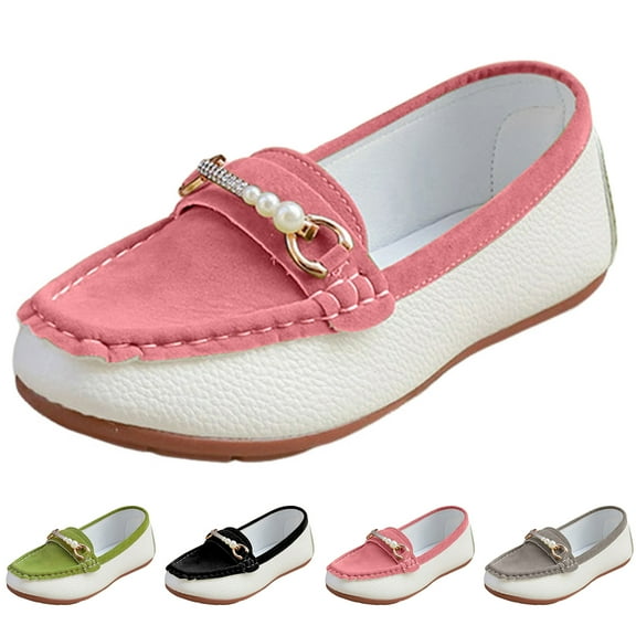 Dakaela Women's Slip on Loafers Casual Walking Flats Shoes Office Work Moccasins Ballet Dance Shoe