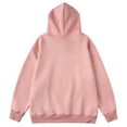 thumbnail image 3 of SMihono Mens Drawstring Hoodie Front Pocket Plus Size Thin Sweatshirt Deals Workout Comfy Loose Fit Casual Tops 2024 Drop Shoulder Long Sleeve Blouse Vintage Solid Color Pullover Pink 10, 3 of 3