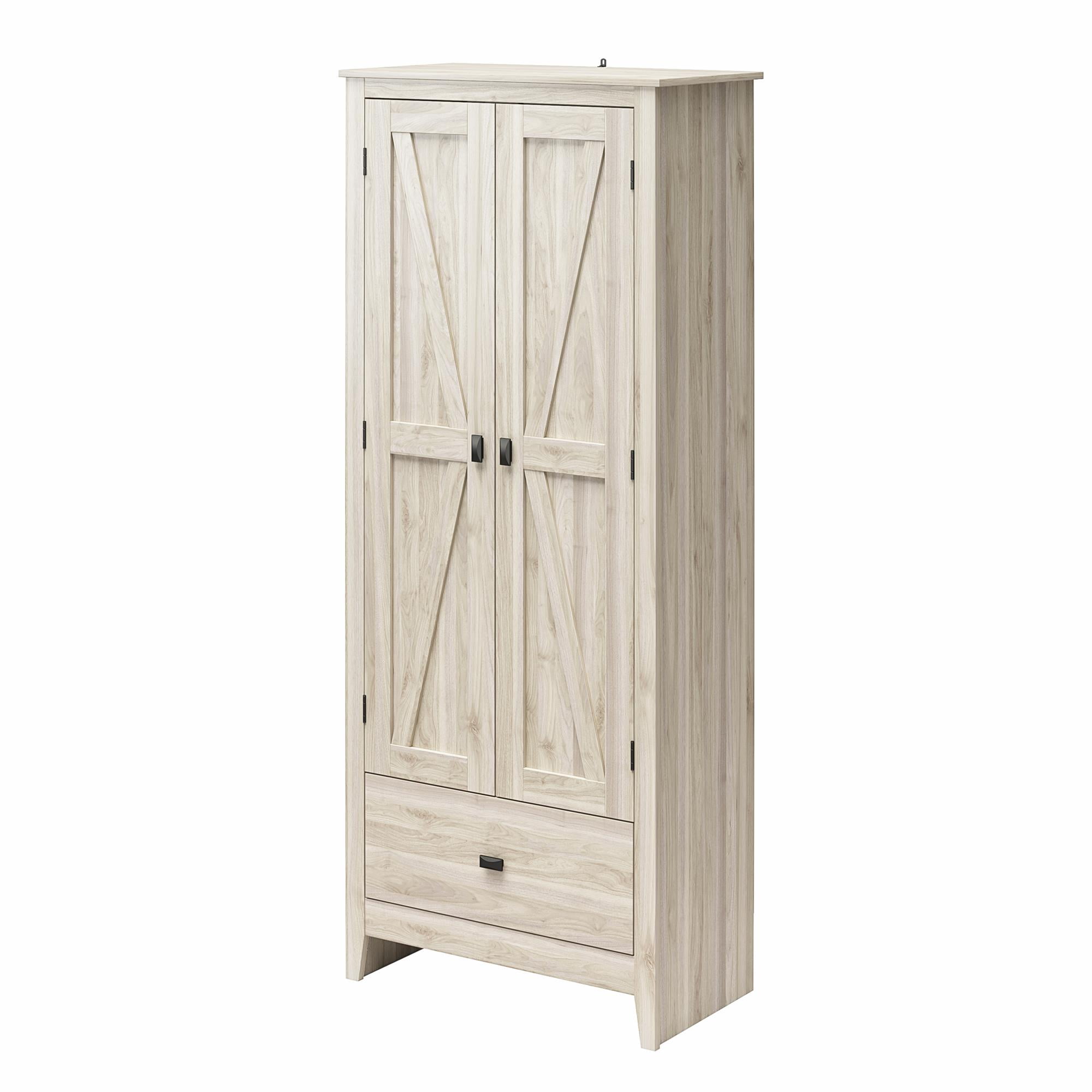 Farmington 30" Wide Storage Cabinet, Light Walnut