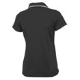 thumbnail image 3 of Charles River Apparel 2811 Women's Classic Solid Wicking Polo-Black-3XL, 3 of 3