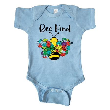

Inktastic Autism Awareness Bee Kind Gift Baby Boy or Baby Girl Bodysuit