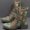 Green, variant on Today Discount ! Aqestyerly Women Winter Boots Women's Printed Embroidered Boots Over Feet Round Toe Chunky Ankle Boots