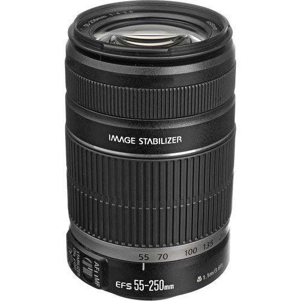 Canon EF-S 55-250mm f/4-5.6 IS Telephoto Zoom Lens - 55mm to