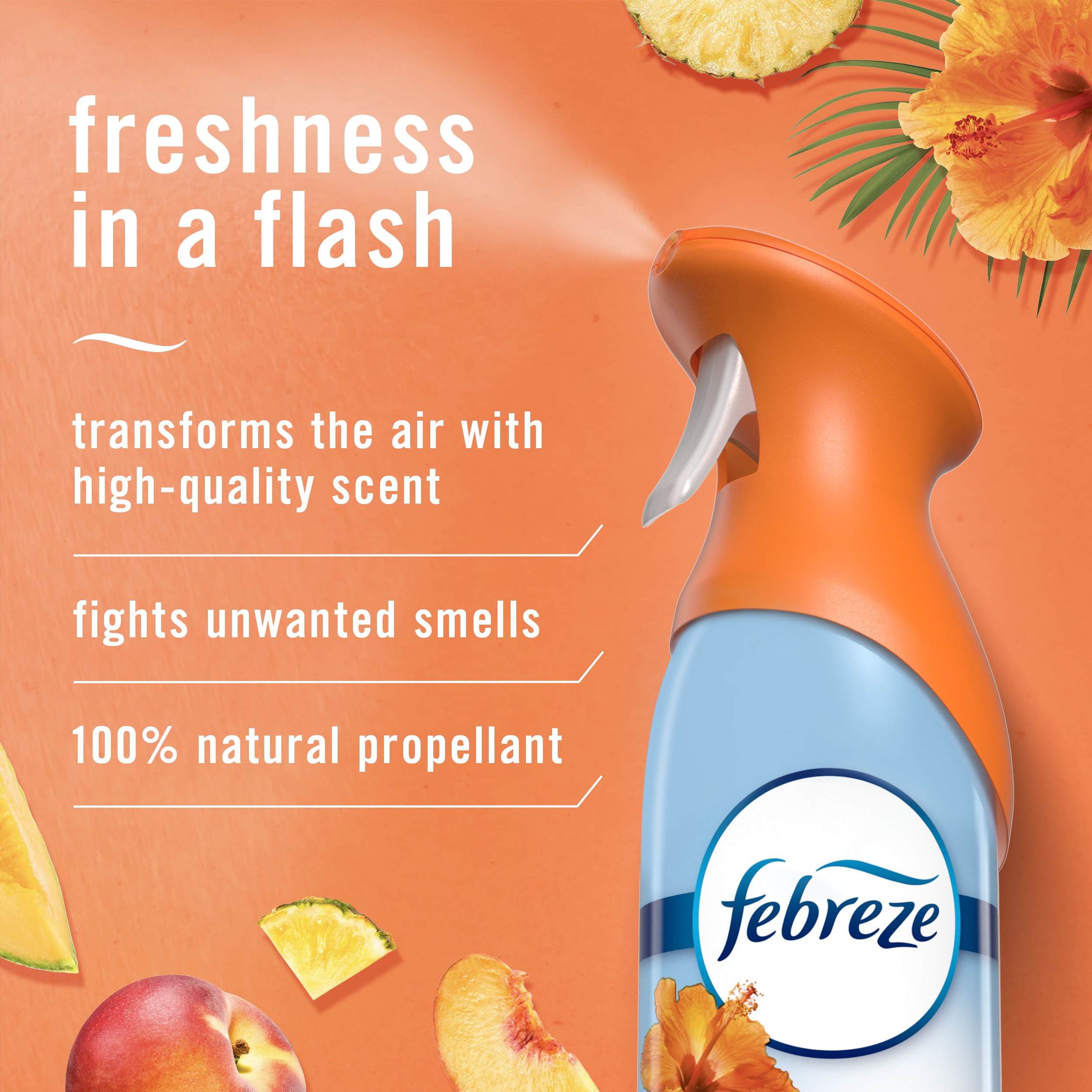 Febreze Air Freshener Spray, Odor-Fighting Room Spray, Hawaiian Aloha, 8.8oz, 2 Count