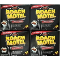Black Flag Roach Motel Indoor Roaches & Water Bugs Adhesive Trap, 4 Count