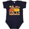 thumbnail image 3 of Inktastic My First Thanksgiving with Turkey and Leaves Boys or Girls Baby Bodysuit, 3 of 5