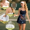 thumbnail image 7 of KEIAHUAN 250 Years of Freedom Tennis Dresses with Shorts USA Eagle Women Golf Outfits Two Piece Set Breathable Spaghetti Strap Athletic Dress Quick Dry Golf Dress with Pocket Large, 7 of 7