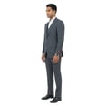 thumbnail image 2 of Mens Pinstripe 3 Piece Suit Set Modern Fit, Notch Lapel, 2 of 4
