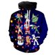 thumbnail image 3 of Sudadera con capucha y estampado 3D de Papá Noel y muñeco de nieve, novedad en sudaderas con capucha y gráfico navideño de Feliz Navidad, sudaderas con capucha unisex de invierno, 3 of 5