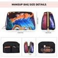 thumbnail image 3 of Lsque inside out 2 Pattern Genuine Leather Makeup Bag Cosmetic Pouch Travel Organizer Toiletry Clutch Large Capacity Travel Cosmetic Bag, 3 of 6