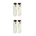 thumbnail image 4 of relayinert Experience Comfort With These Wide Application Fluffy Socks Colorful snowman 2Set, 4 of 6