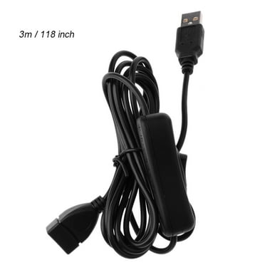 Data Sync USB 2.0 Extender Cord USB Extension Cable With ON OFF Switch for PC USB Fan LED Lamp USB Charger Raspberry Pi