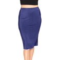 thumbnail image 4 of Stretch Is Comfort Women's Soft Stretch Midi Skirt | Adult  Small - 5x, 4 of 9