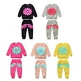 1T 2T 3T 4T Kids Baby Girl Outfits Set Long Sleeve Sweatshirts Tops