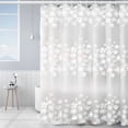 thumbnail image 5 of AUQ 2026 New Modern Shower Curtain Liner Water Repellent Polyester Washable Antimicrobial Mold & Mildew Resistant Bathroom Fabric Cloth Waterproof Washable Shower Curtain Liner 70.7X70.7In, 5 of 7