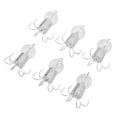 thumbnail image 2 of Nimomo Anzuelo De Calamar De 6 Uds., 6 Agujas De Acero Inoxidable, Anzuelo De Cebo Falso De Calamar Realista para Accesorios De Pesca Marítima(Blanco), 2 of 5