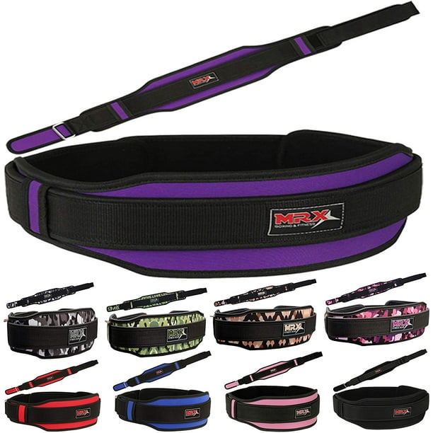 MRX Weight Lifting Belt with Double Back Support Gym Training 5" Wide