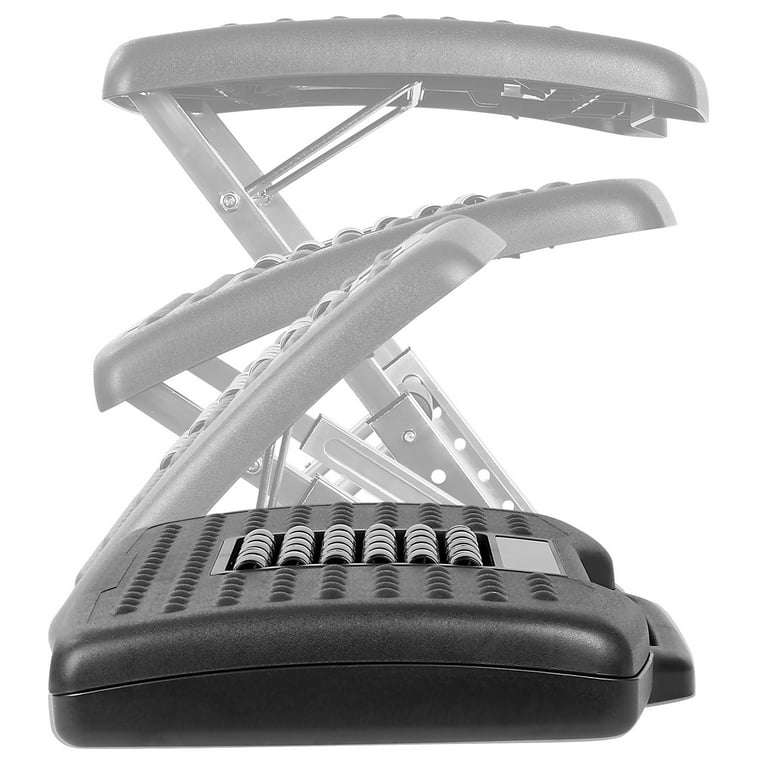 Under Desk Footrest, Adjustable Height/Angle and Massaging Rollers –  Mount-It!