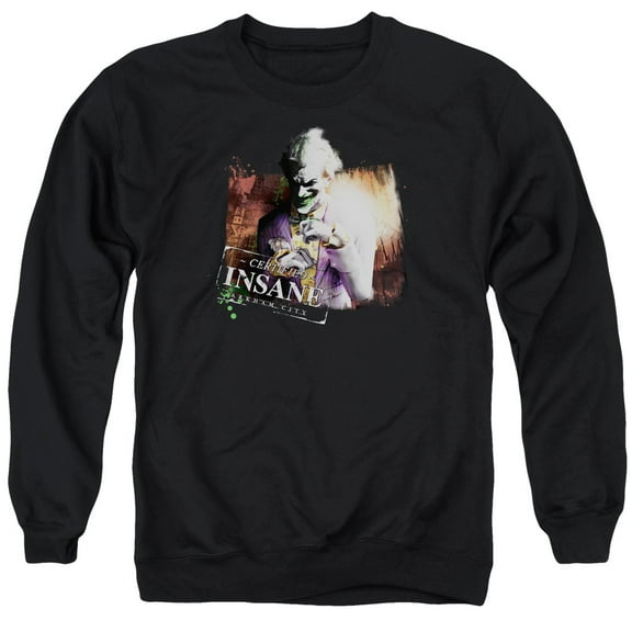 Arkham City - Certified Insane - Crewneck Sweatshirt - Large