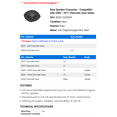 thumbnail image 2 of Rear Speaker Connector - Compatible with 2004 - 2011 Chevy Aveo Sedan 2005 2006 2007 2008 2009 2010, 2 of 2