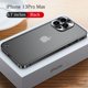 thumbnail image 3 of Luxury Electroplated Metal Frame Case For iPhone 11 12 13 Pro Max 12 13 Mini Acrylic Back Plate Lens Protective Cover Phone Case, 3 of 5