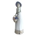 thumbnail image 2 of Estatua de dama de porcelana Figura de niña de cerámica Centro de mesa coleccionable Moderno Estilo D, 2 of 7