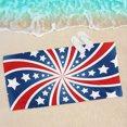 thumbnail image 3 of Yhmxh Sand Free Pool Towels, 30x60 Inch Oversized Quick Dry Microfiber Beach Blanket with Star and Stripe Pattern, High Absorbent Sturdy Beach Mat for Beach Party, Yoga, Hiking, Swimming, 3 of 5