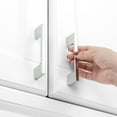 thumbnail image 3 of KOOFIZO 10 Pack Wide Foot Cabinet Bar Pull - Chrome Modern Solid Handle, 3 Inch/76mm Screw Spacing, 3 of 7