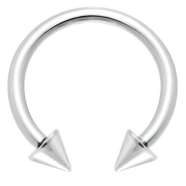 Cache-Lèvres Perles à Crampons pour Sourcils Fer à Cheval 316L Anneau en Acier Chirurgical