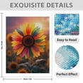 thumbnail image 3 of Diamond Art Kits for Adults - 5d Sunset Vibrant Sunflower Bloom Diamond Painting for Adults, Diamond Art for Adults Beginners, Diamond Painting Kits for Adults for Home Wall Decor, 3 of 7