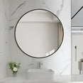 thumbnail image 4 of Decor Wonderland Jesse Round Framed Round Wall Vanity Mirror - 23.6" x 23.6", 4 of 4