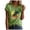 Light Green, variant on felwors Women's T- V-Neck Graphic Tees Vintage Boho Flowers Summer Casual Short Sleeve Tshirt Tops (AG, S)